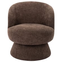 Eloise Chenille Swivel Armchair